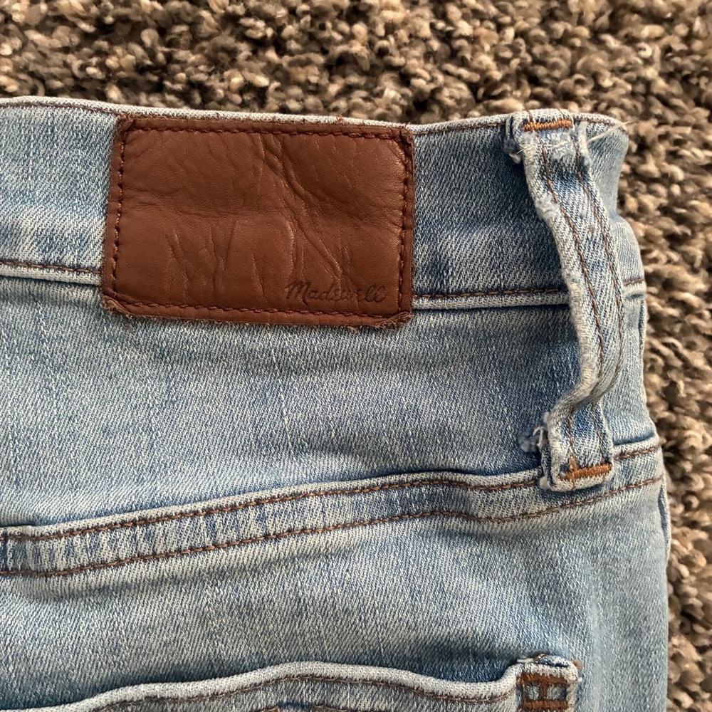 Madewell Women's 30 10" High Rise Skinny Light Blue Denim Jeans - Picture 6 of 6